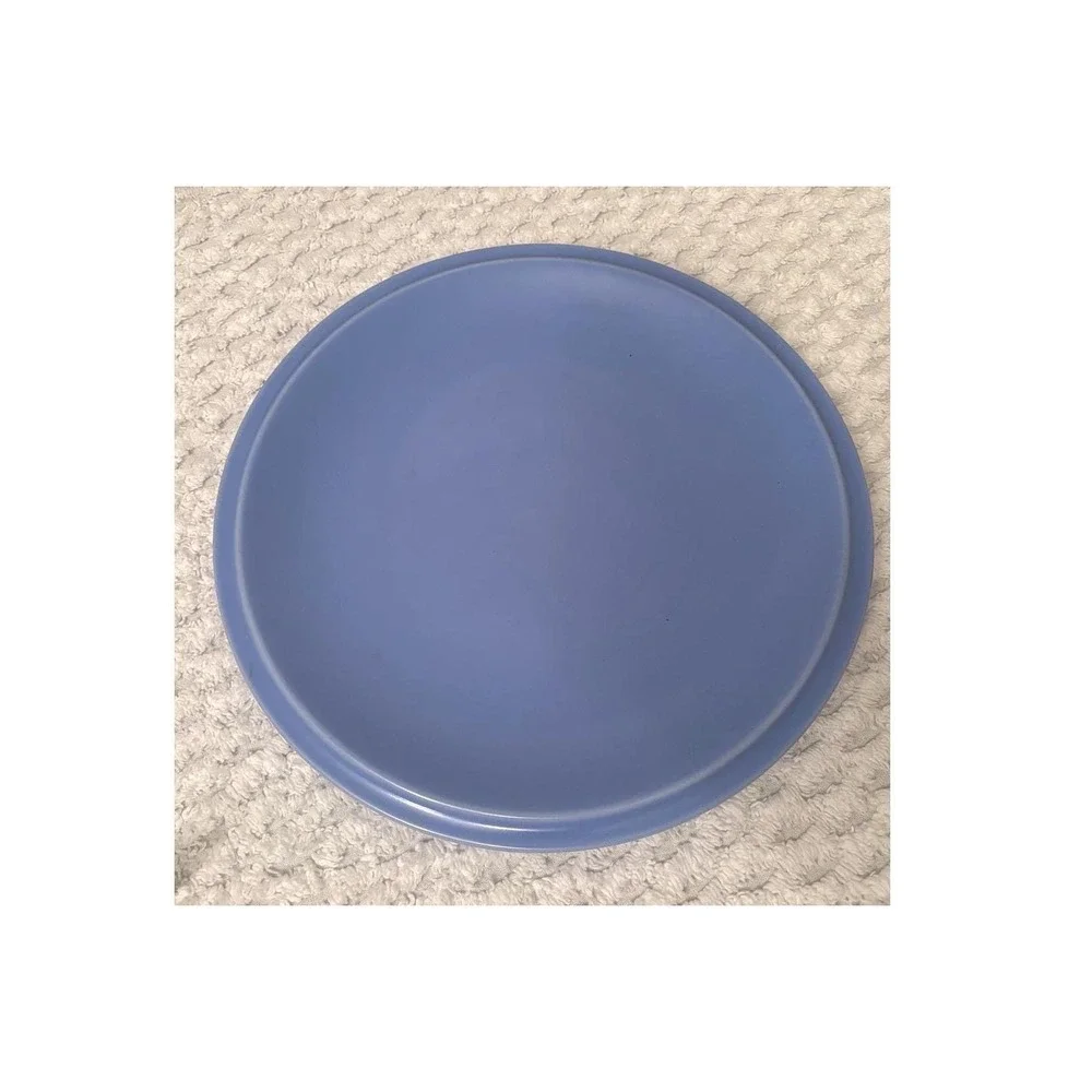 Vernon Kilns‎ Ultra California Blue Pottery Plate Mid Century Modern USA Made